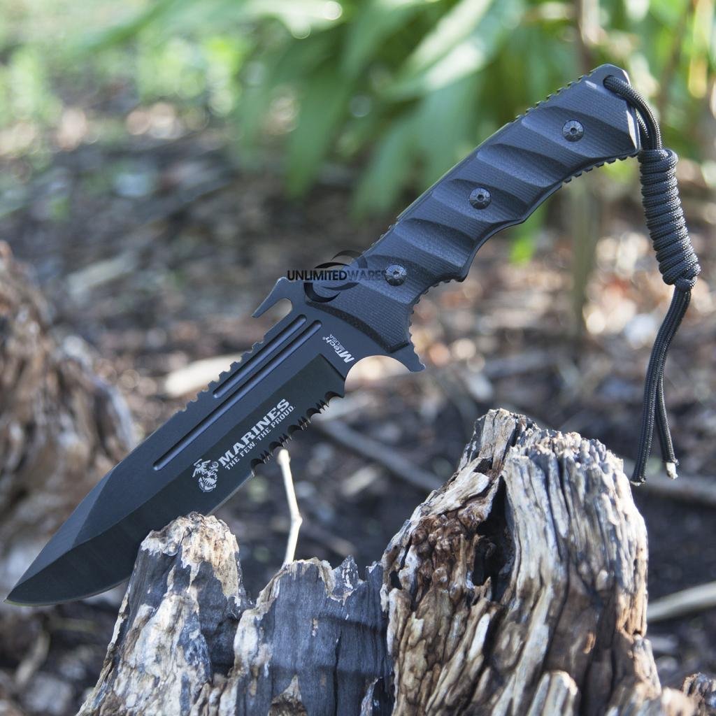 Licensed USMC Marines Tactical Hunting Knife 11.5-Inch Overall