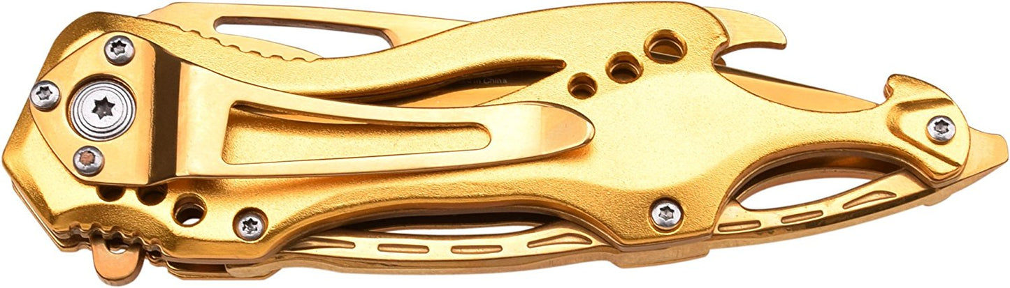 MTech USA Ballistic MT-A705 Series Spring Assist Folding Knife, 4.5-Inch Closed