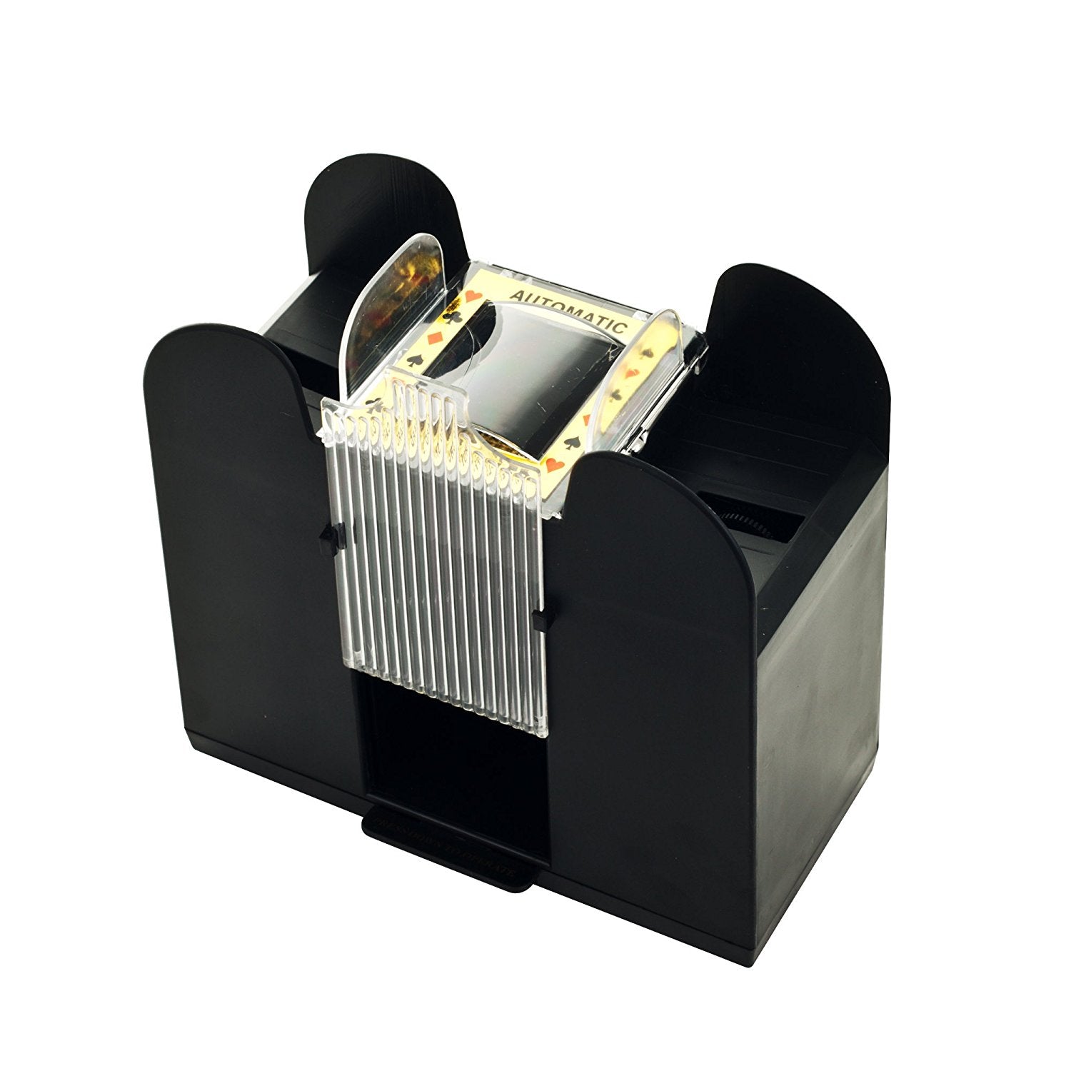 card shuffler that works with sleeves Casino 6-Deck Automatic Card Shuffler – SparringGearSet.com