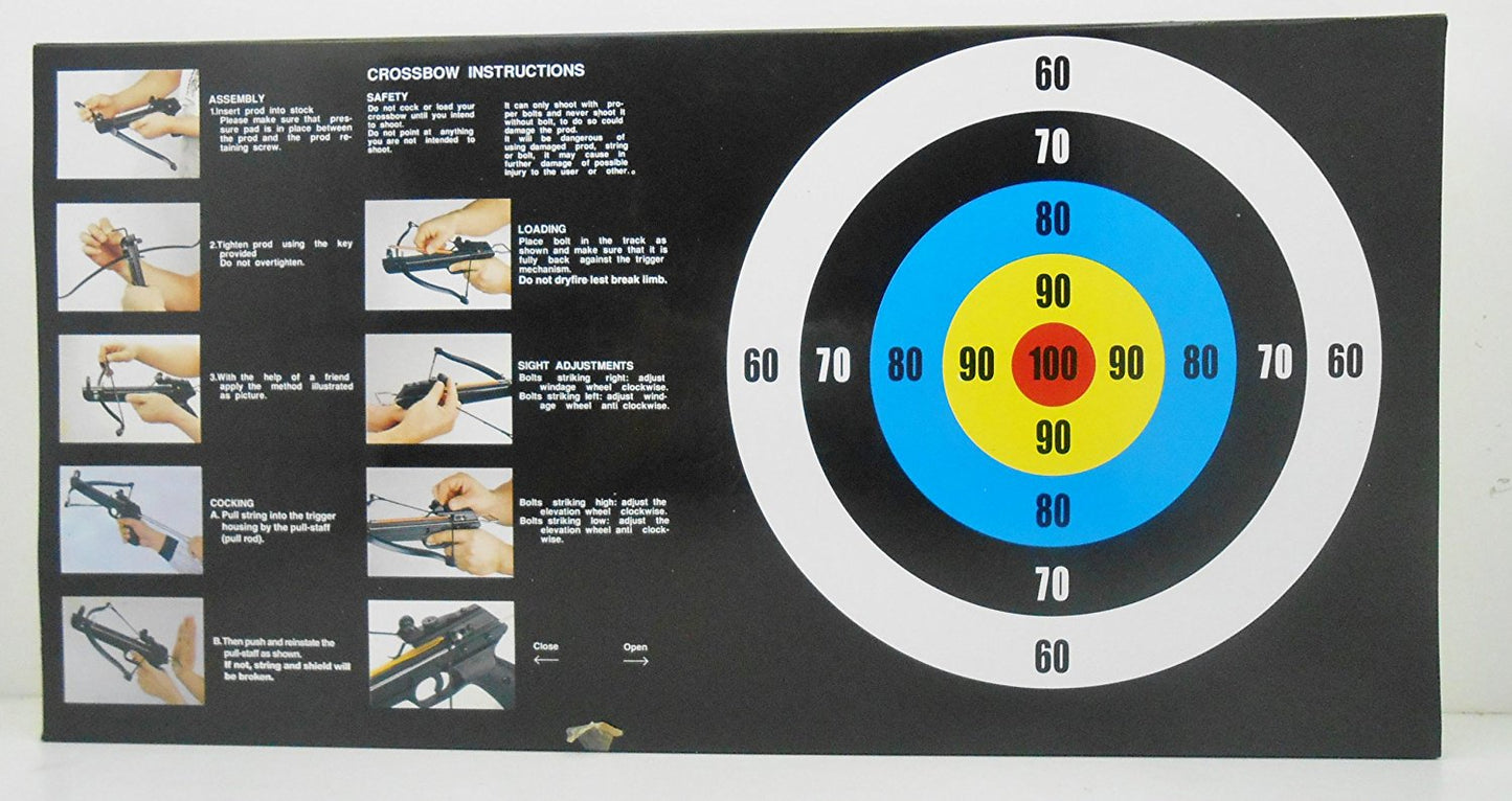 50 lb. Mini Crossbow Pistol Hand Held Gun Archery Hunting Cross Bow w/ 5 Arrows