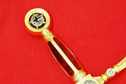 45" Masonic Medieval Freemasonry Templar Knights Ceremonial Sword Red