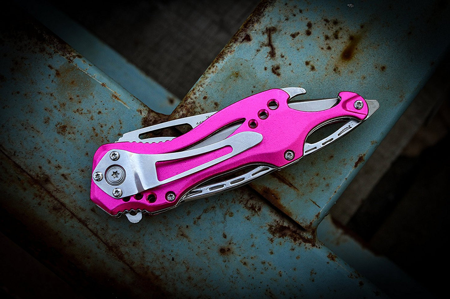 TAC Force TF-705 Series Assisted Opening Tactical Folding Knife, Half-Serrated Blade, 4-1/2-Inch Closed