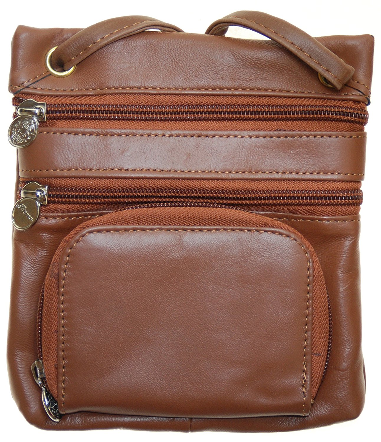 New Leather Ladies Small HandBags Change Purse Tan #3202RO