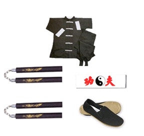 Complete Kung Fu Set w/ Nunchucks - SparringGearSet.com