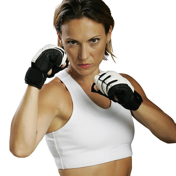 Turtle Shell Sports Bra, White - SparringGearSet.com - 2