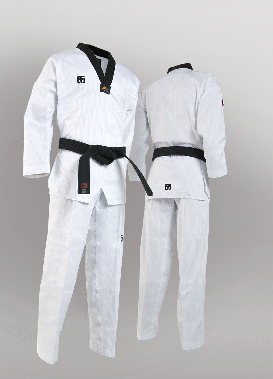 MOOTO SEASON 4 BLACK V NECK TAEKWONDO UNIFORM - SparringGearSet.com - 7