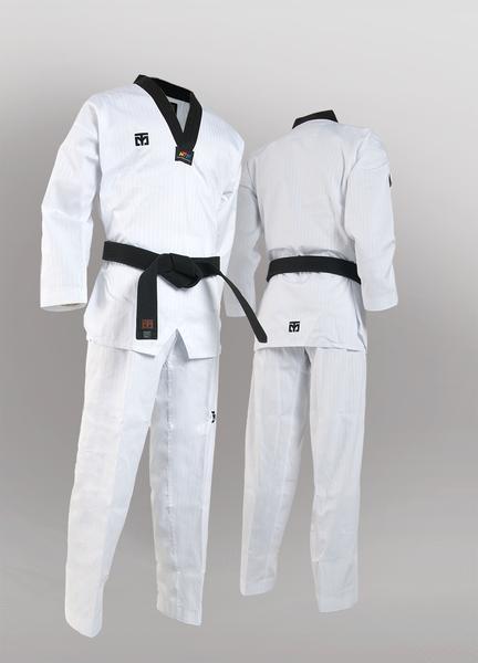 MOOTO SEASON 4 BLACK V NECK TAEKWONDO UNIFORM
