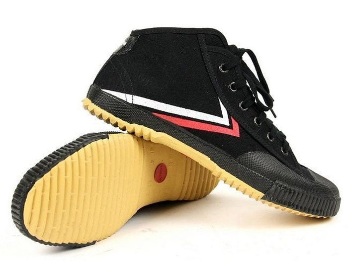 Feiyue Black High Top Shoes - Black 45 = 11