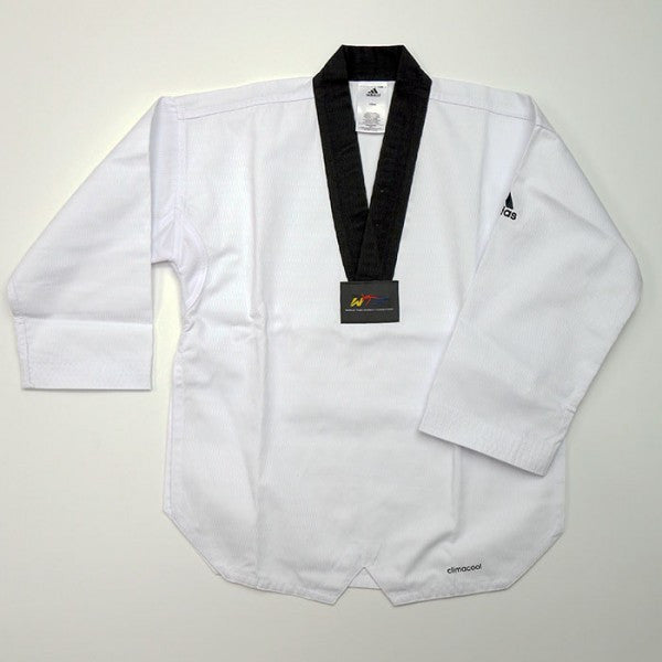 Adidas Adichamp 3 Taekwondo Uniform, Black Vneck