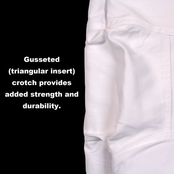 Student Taekwondo Uniform - White w/ White Lapel