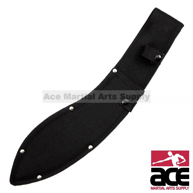 15.5" Full Tang Combat Kukuri Rubber Handle With Sheath - Orange