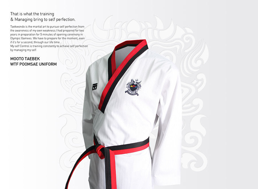 Mooto POOM FEMALE TAEBEK POOMSAE UNIFORM - SparringGearSet.com - 3
