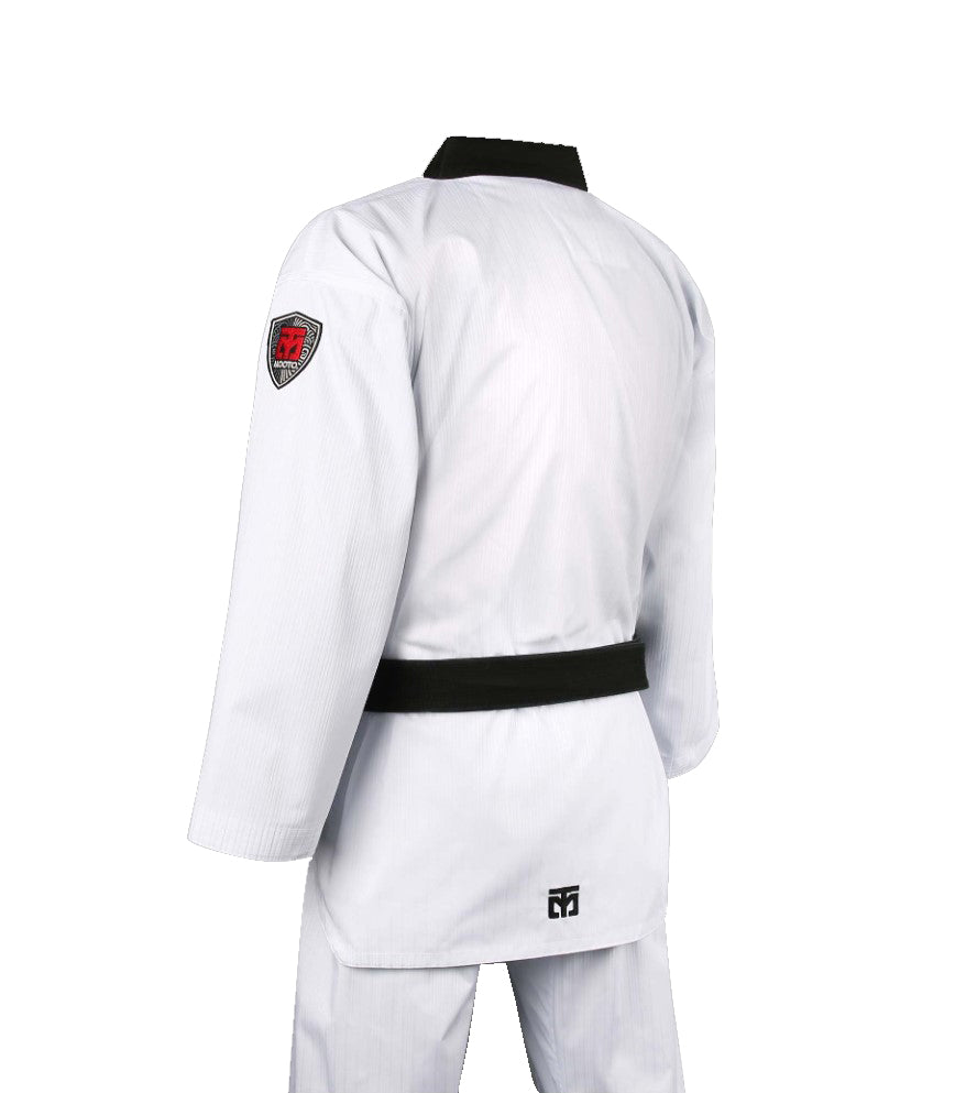 MOOTO SEASON 4.5 BLACK V NECK TAEKWONDO UNIFORM