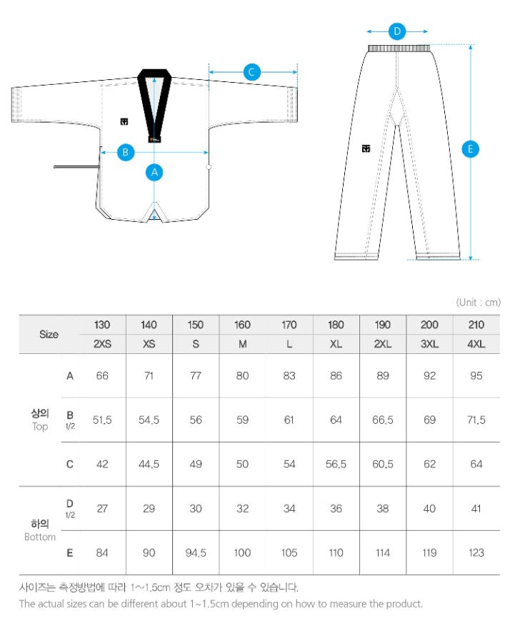 MOOTO SEASON 4.5 BLACK V NECK TAEKWONDO UNIFORM
