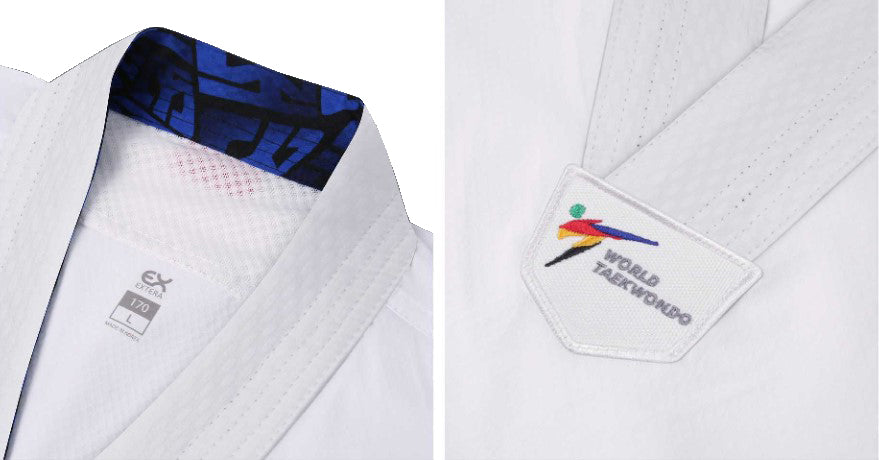 Mooto S6 EXTERA WHITE V NECK TAEKWONDO UNIFORM