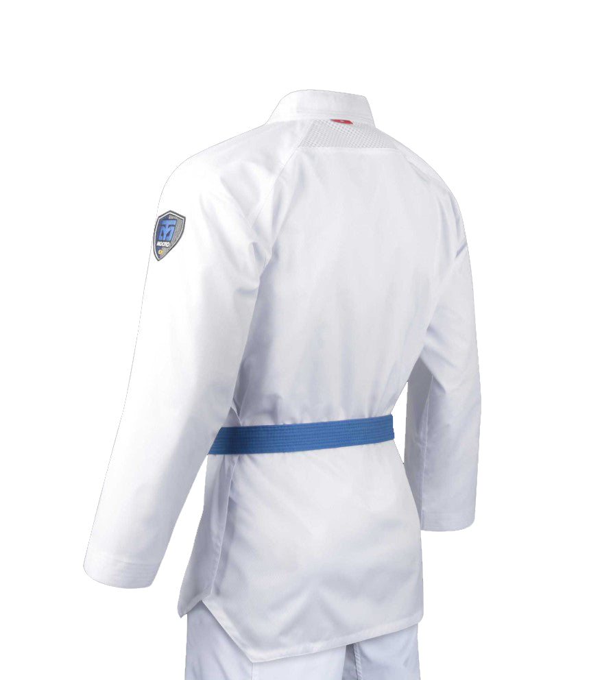 Mooto S6 EXTERA WHITE V NECK TAEKWONDO UNIFORM