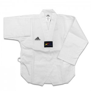 Adidas Adi-Start Taekwondo Uniform, White Lapel