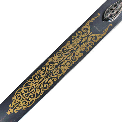 47" Medieval Crusader Knight Israel King Solomon Sword-silver