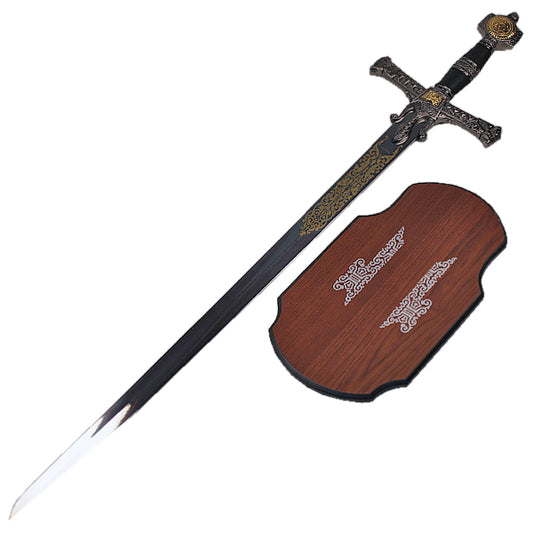 47" Medieval Crusader Knight Israel King Solomon Sword-silver