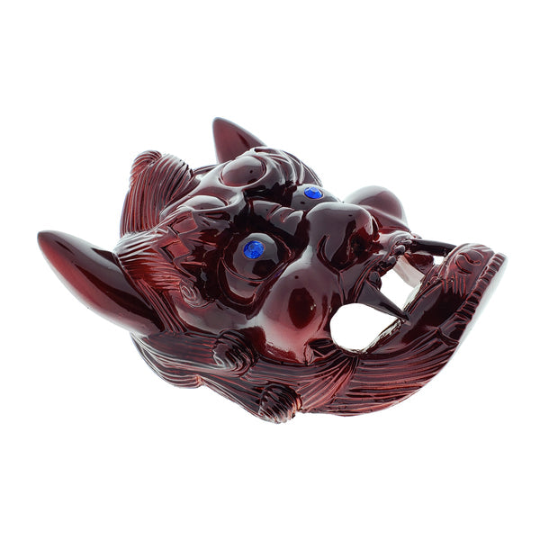 Red Demon Face Mask 2 PC Sai Holder Wall Display