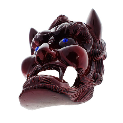 Red Demon Face Mask 2 PC Sai Holder Wall Display