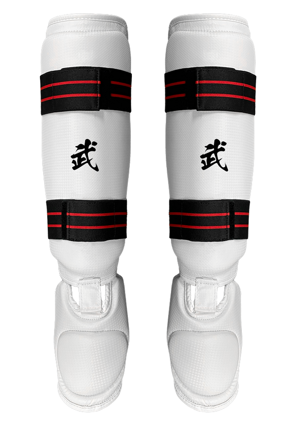 Complete Taekwondo Vinyl Sparring Gear Set w/ Shin Instep Guards