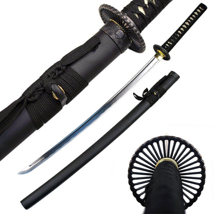 Ace Martial Arts Supply Classic Handmade Samurai Katana Sharp Sword-(Empire Wheel Tsuba)