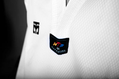 Mooto S5 EXTRA WHITE V NECK TAEKWONDO UNIFORM - SparringGearSet.com - 3