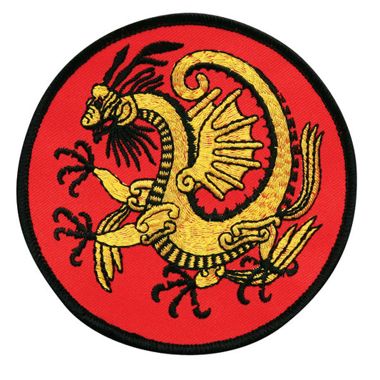 8" Dragon Gold Patch - SparringGearSet.com