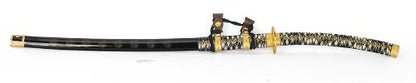 Japanese Samurai Swords Series - 43.5" Stainless Steel Black Jintachi (Ceremonial) Japanese Samurai Sword