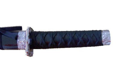 4 pc Traditional Black Samurai Style Sword Set with dragon design