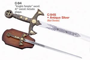 Knights Templar - Antique Silver