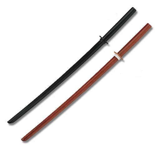 1 Black and 1 Natural Wooden Bokens set of 2 Training Swords