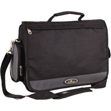 Everest Bags Casual Flap Entry Briefcase Attache & Briefcases, Charcoal/Black