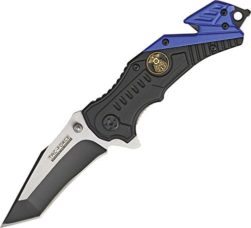 TAC Force TF-640 Series Assisted Opening Folding Knife, Two-Tone Tanto Blade, 4-1/2-Inch Closed