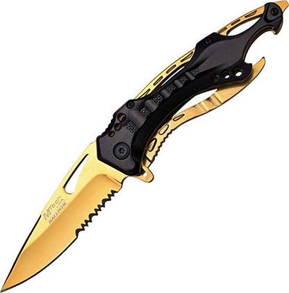 MTech USA Ballistic MT-A705 Series Spring Assist Folding Knife, 4.5-Inch Closed