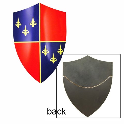 Ace Martial Arts Red & Blue Medieval Shield-French Design