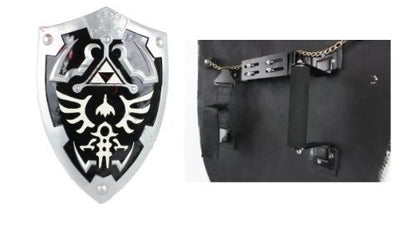 Dark Link Hylian Zelda Shield Full Size with Grip and Handle