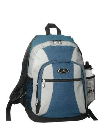 Everest 5045SH Backpack w/Dual Mesh Pockets - Burgundy/Grey/Black