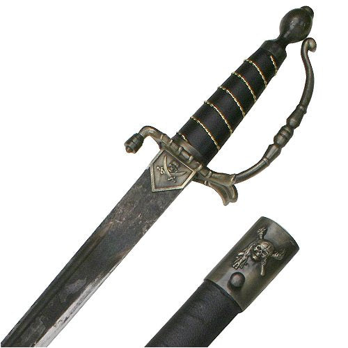 Caribbean Pirate Saber Sword Antique Bronze