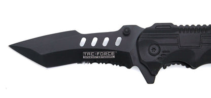 TAC-FORCE Speedster Assisted Opening Modified Tanto Linerlock Knife (Black)
