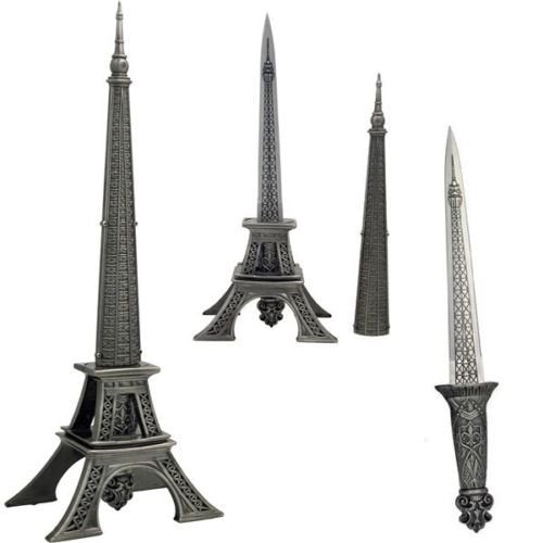 Eiffel Tower Dagger 10" Letter Opener
