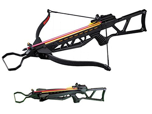 130 lbs Foldable Hunting Crossbow Package with 7 x 14'' Aluminum Arrows and 4 x 20 Scope