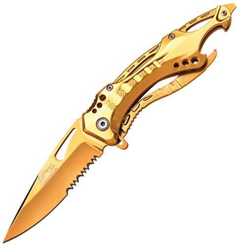 MTech USA Ballistic MT-A705 Series Spring Assist Folding Knife, 4.5-Inch Closed