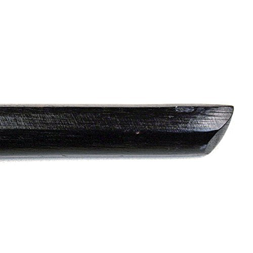 Ace Martial Arts Supply Kendo Wooden Natural Bokken Practice Samurai Katana Sword, 40-Inch (Black with No Cord)