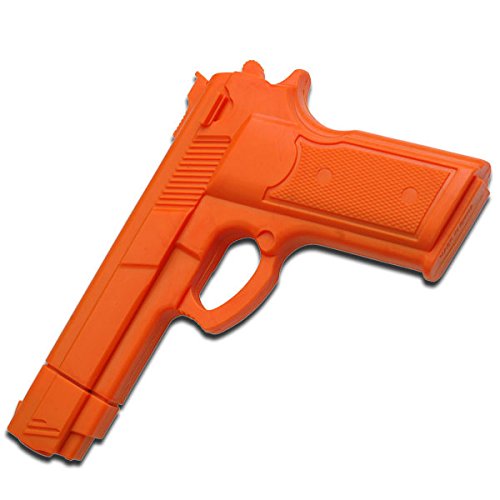 Ace Martial Arts Supply 7" Orange RUBBER TRAINING GUN Police Dummy Non Firing Real Look and Feel