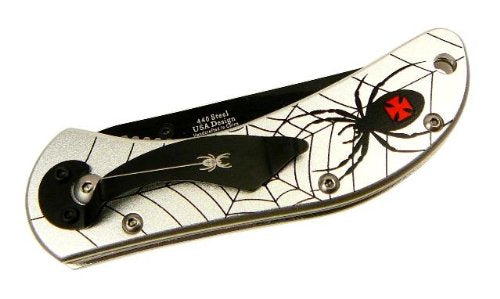 M-Tech Spider, Silver Aluminum Handle, Plain