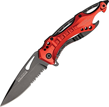TAC Force TF-705 Series Assisted Opening Tactical Folding Knife, Half-Serrated Blade, 4-1/2-Inch Closed