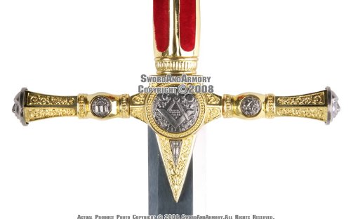 Fraternal Masonic Sword Templar Knight Freemasonry New