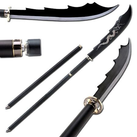 63" Japanese Naginata Samurai Sword JS667